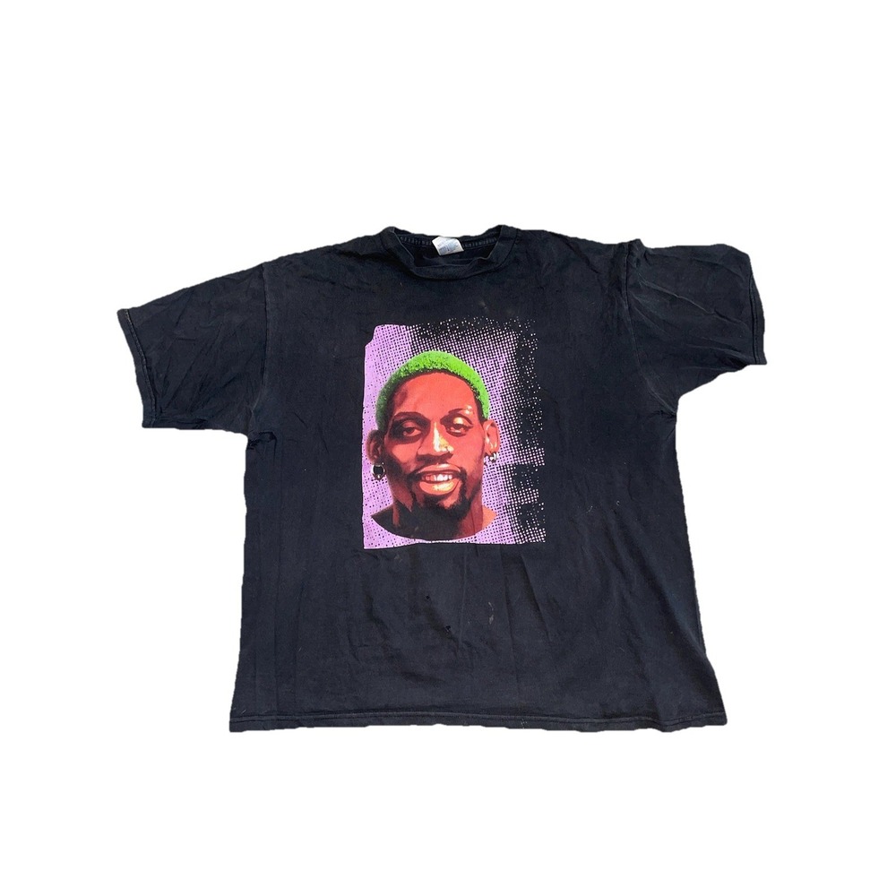 Vintage Rare  Dennis Rodman Show Your Colors Mistic Promo Shirt Size XL